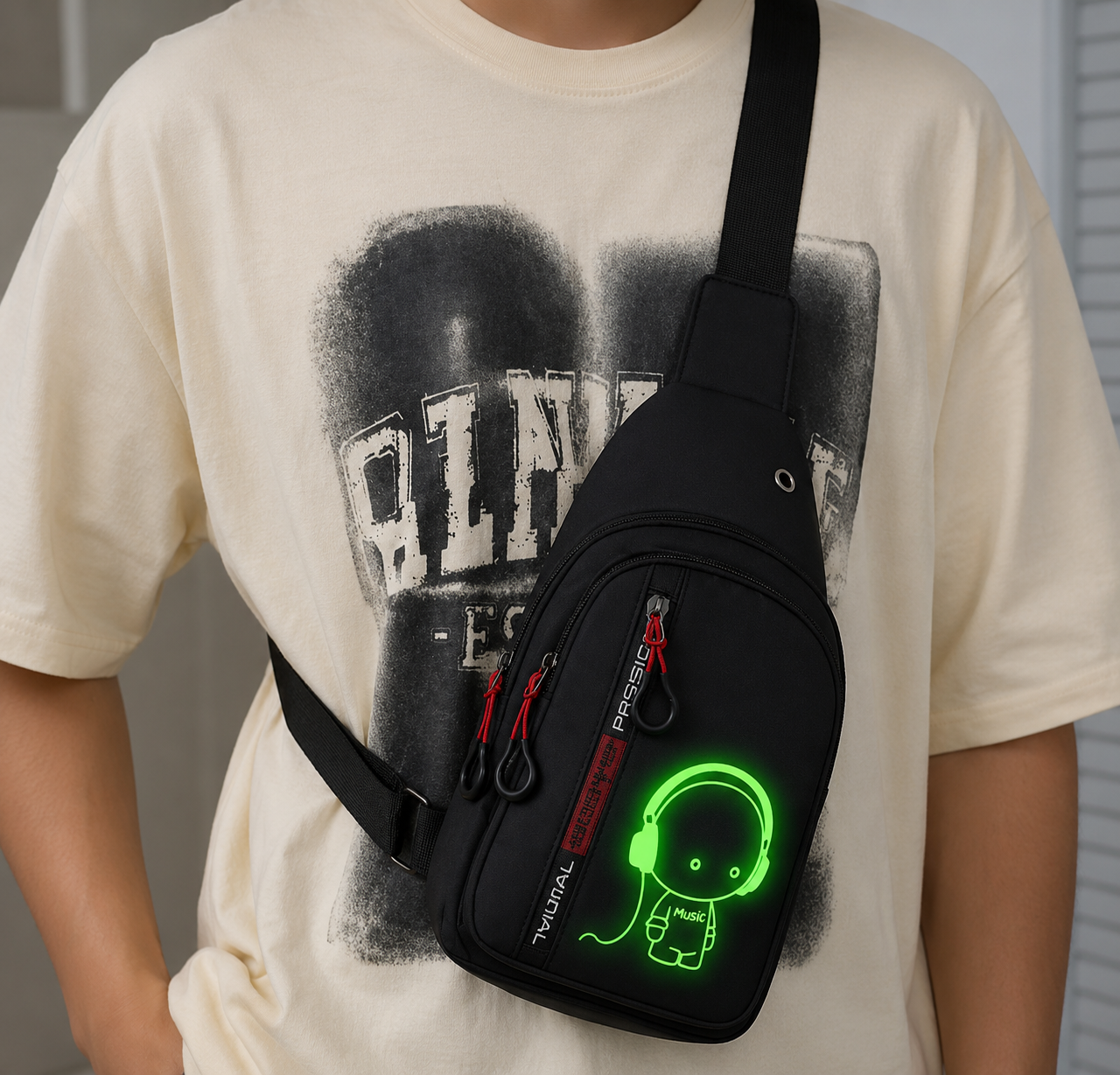Glow Pack Pro™ – Självlysande crossbody bag